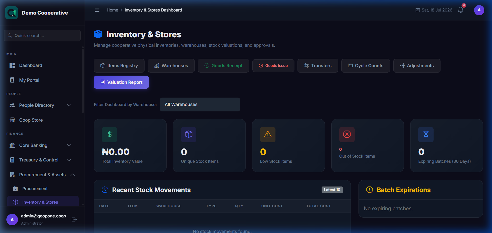 Inventory Dashboard